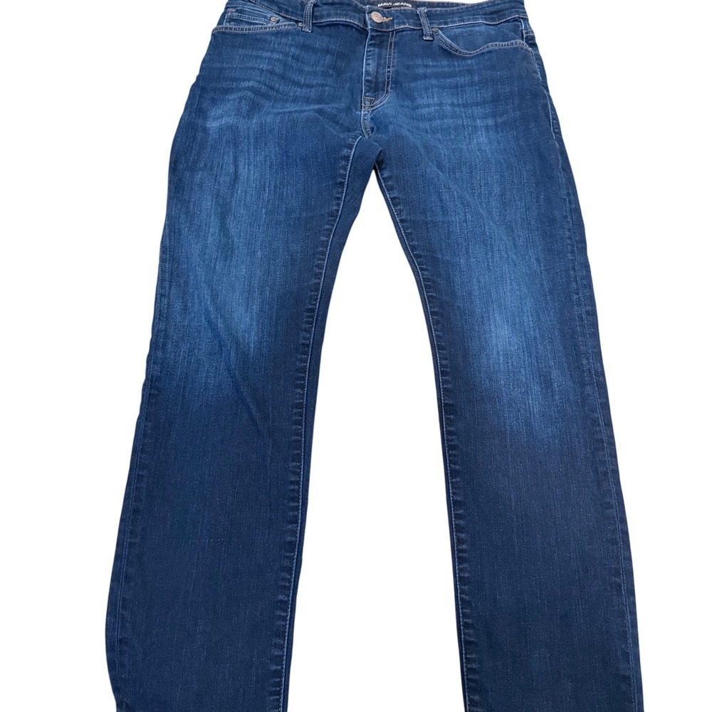 Mavi Jake Slim Leg Jeans Mens 34x32 Dark Wash Denim
